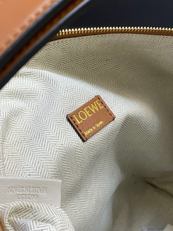 LOEWE Cubi bag in Anagram jacquard and calfskin