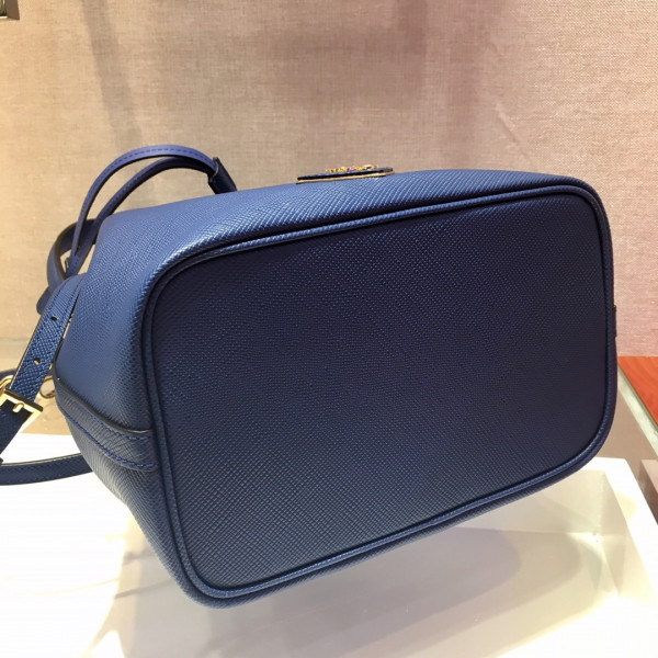 Pra*a saffiano leather bucket bag