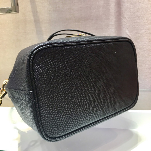 Pra*a saffiano leather bucket bag