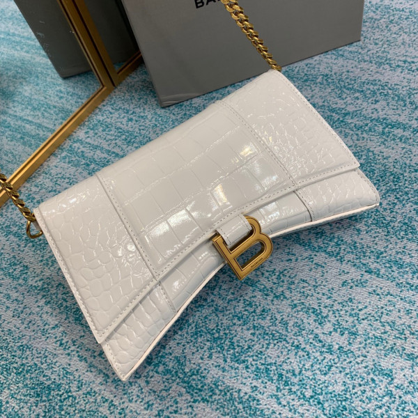 Ba*len*cia*ga hourglass chain bag