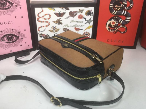 G*u*i ophidia suede small shoulder bag