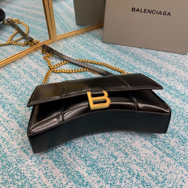 Ba*len*cia*ga hourglass chain bag
