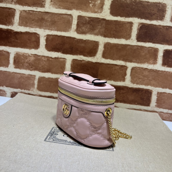 G*u*i gg matelassé top handle mini bag