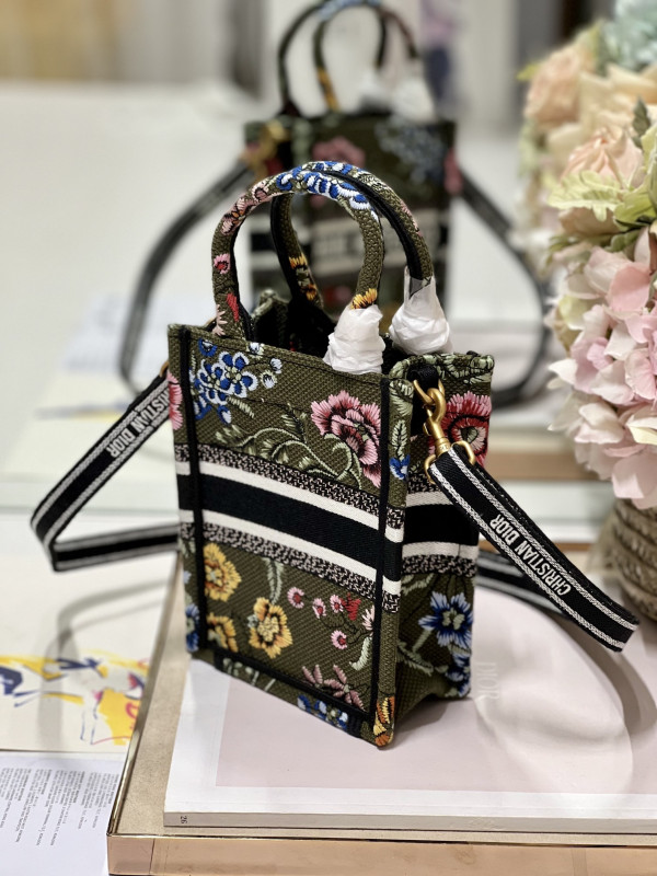 mini D*or book tote phone bag